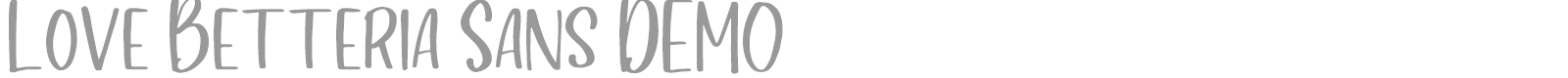 Love Betteria font preview